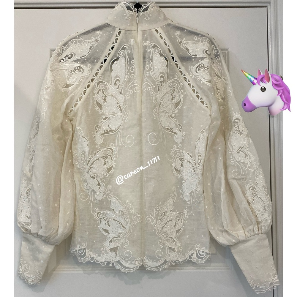 NWT Zimmermann Super Eight Embroidered Shirt US6 - Picture 10 of 10